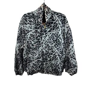 Ladies CoACo Brand Silk‎ Animal Print Lightweight Jacket Size Medium